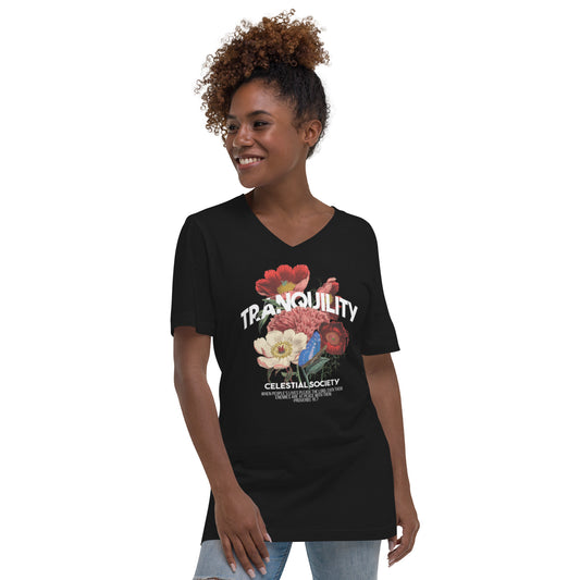 Tranquility Unisex V-Neck T-Shirt